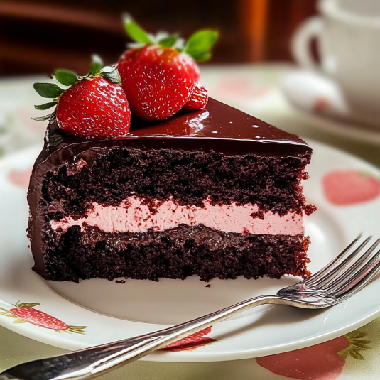 chocolate strawberry cake cupcakes