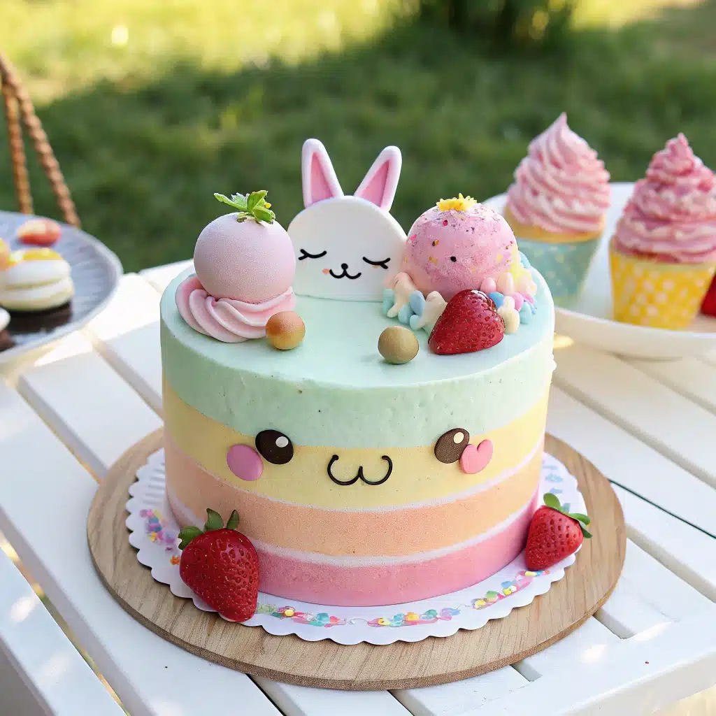 labubu cake decorated