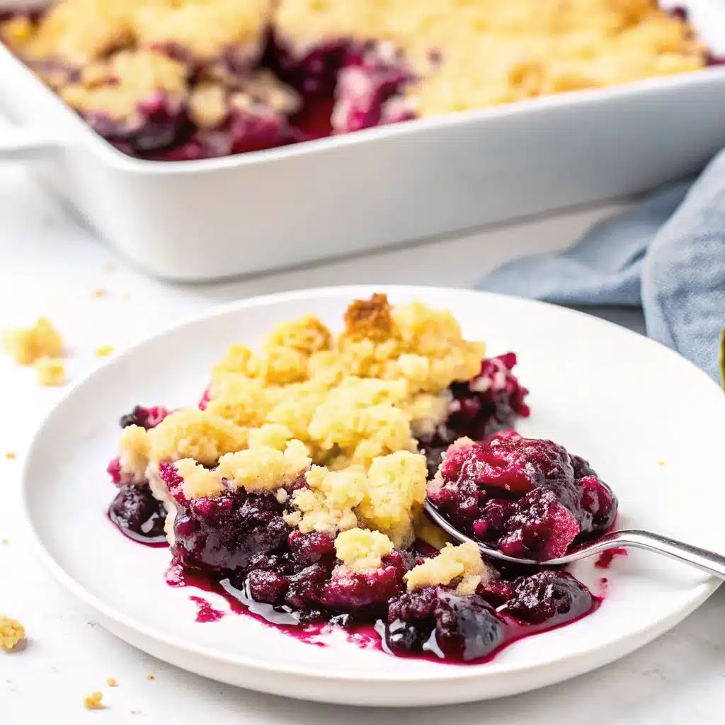 making crumble topping for blueberry crumble