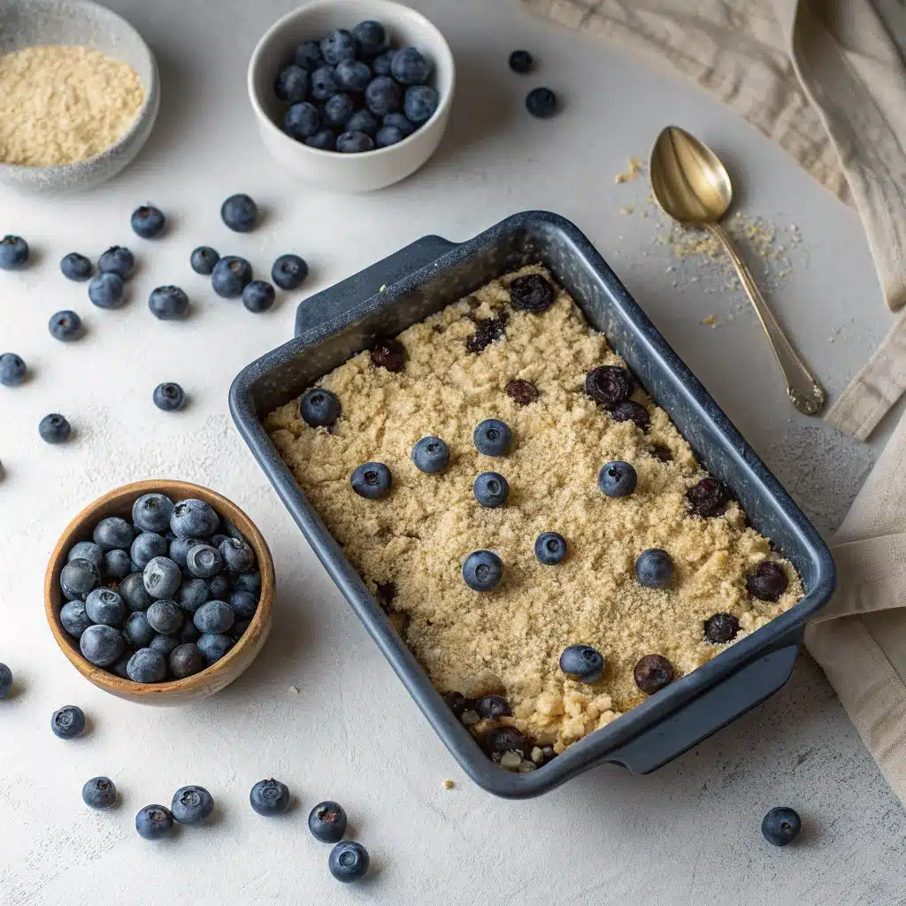 unbaked blueberry crumble gluten free