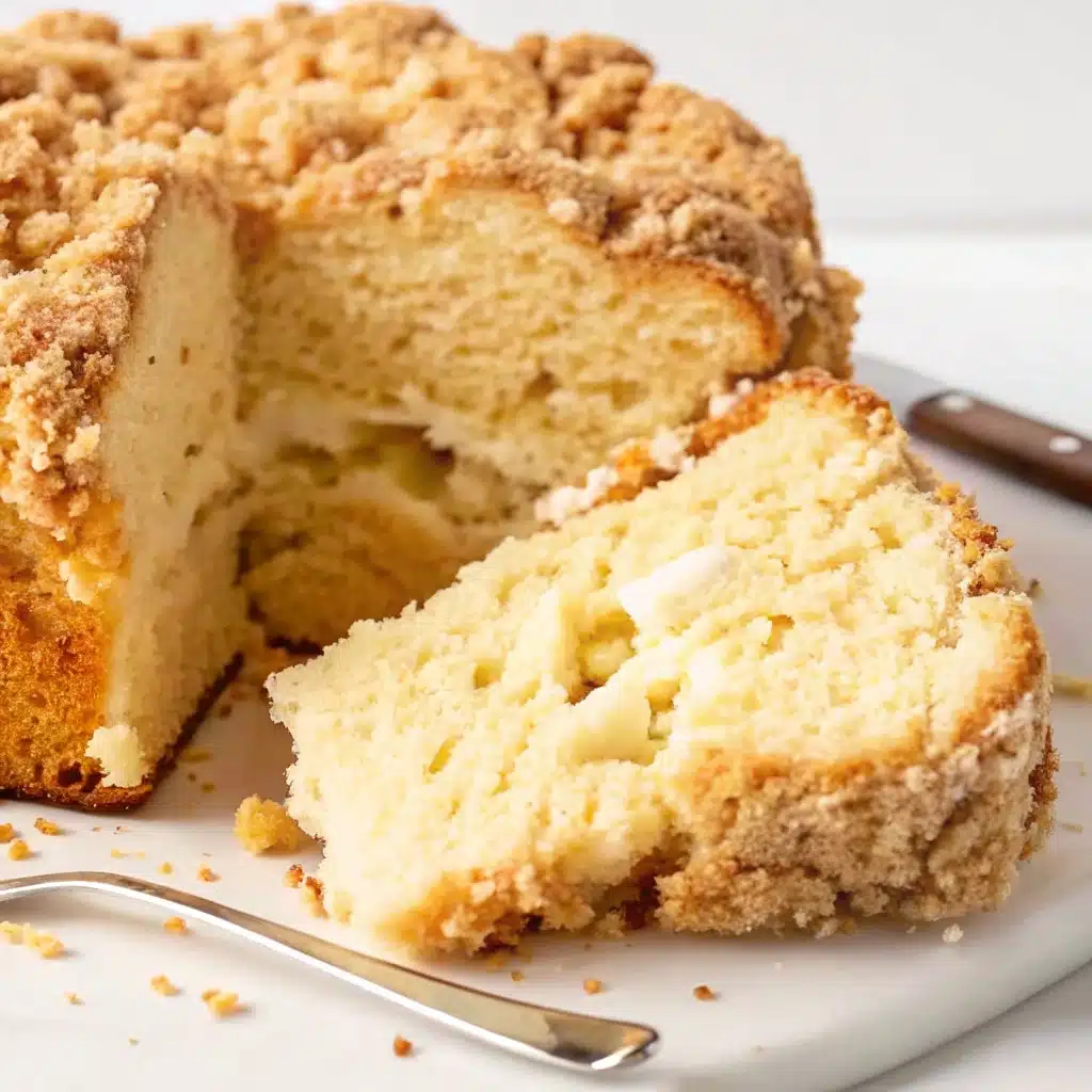 Fresh cream cheese coffee cake