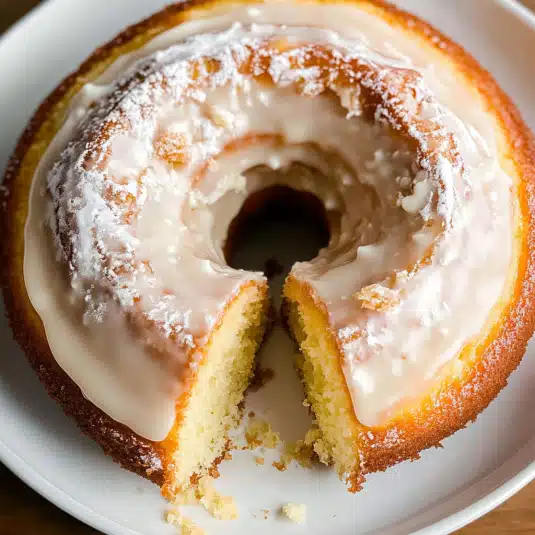 Glazed donut cake recipe