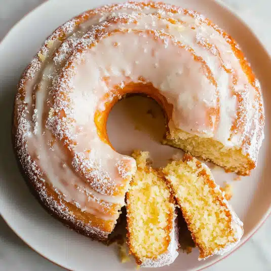 Glazed donut cake