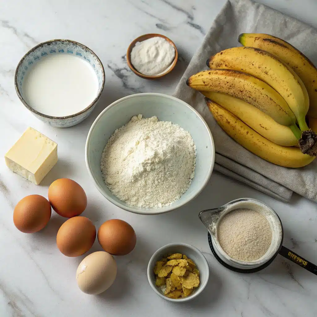 Ingredients for Banana Bundt Cake Recipe