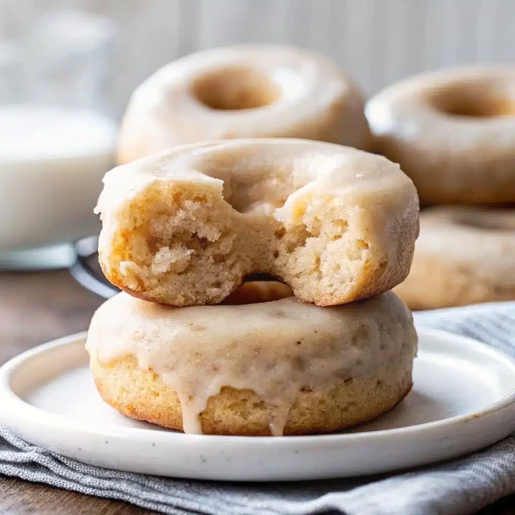 Banana donuts fresh from the oven