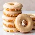Glazed buttermilk donut close-up