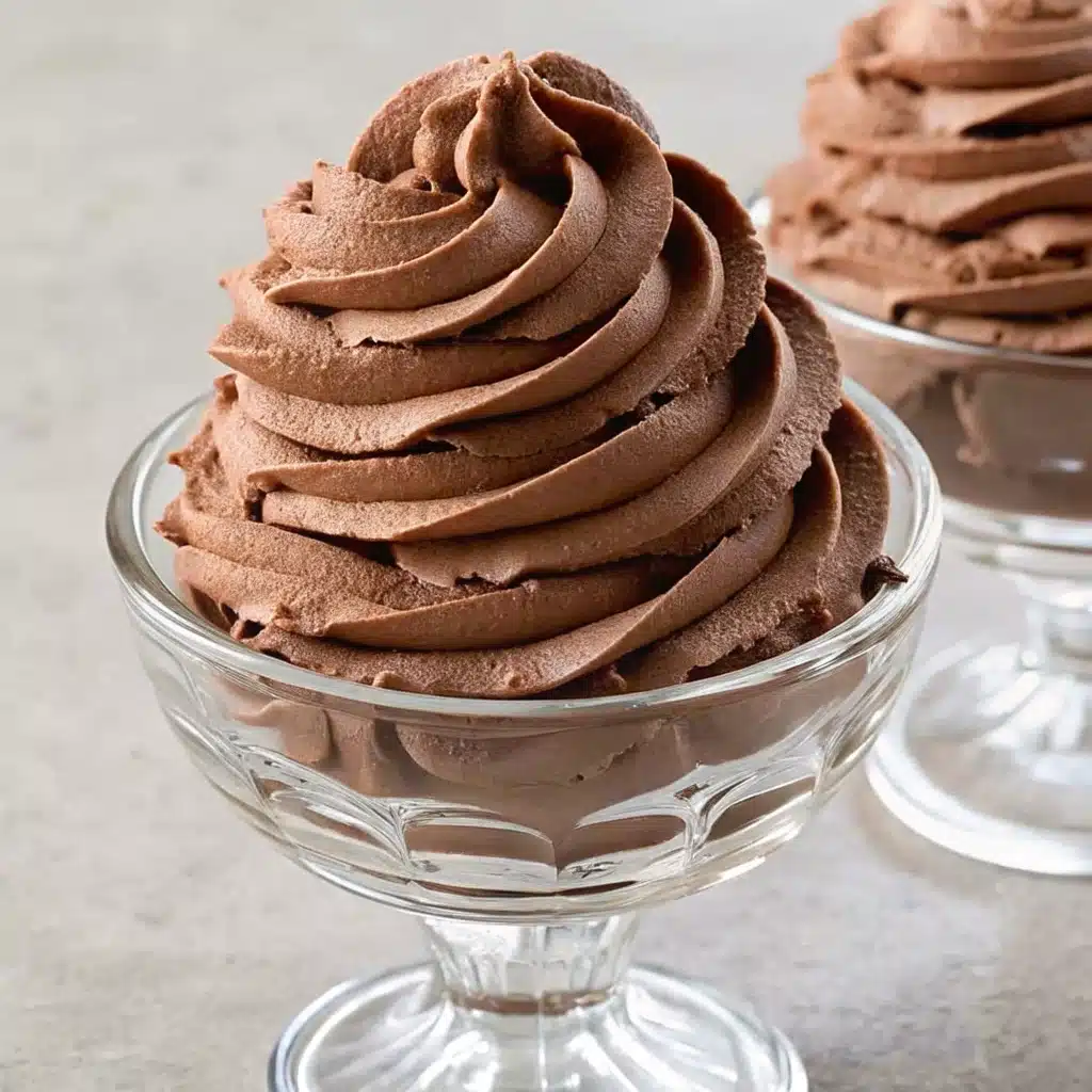 Chocolate whipped cream recipe topping