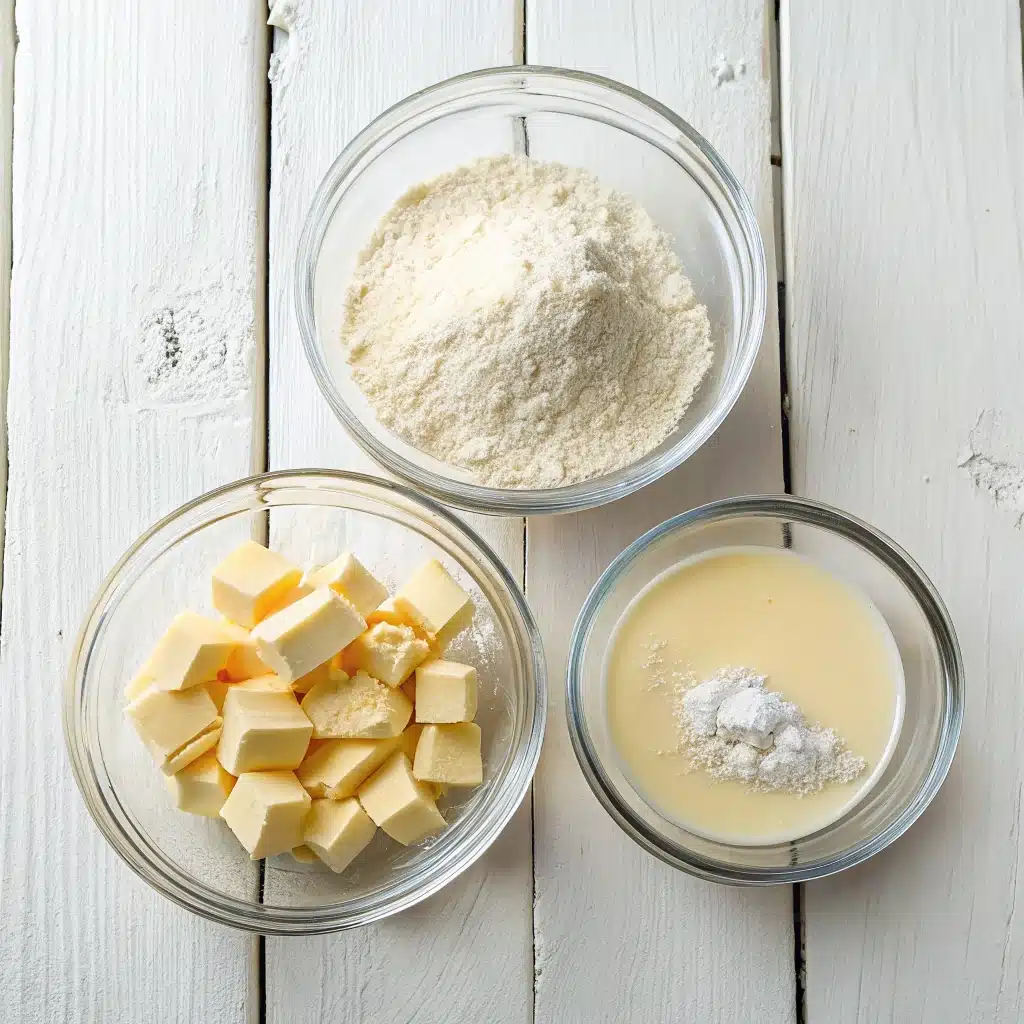 Ingredients for 3-ingredient condensed milk cookies