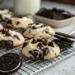 Cookies and Cream Cookies cooling on rack