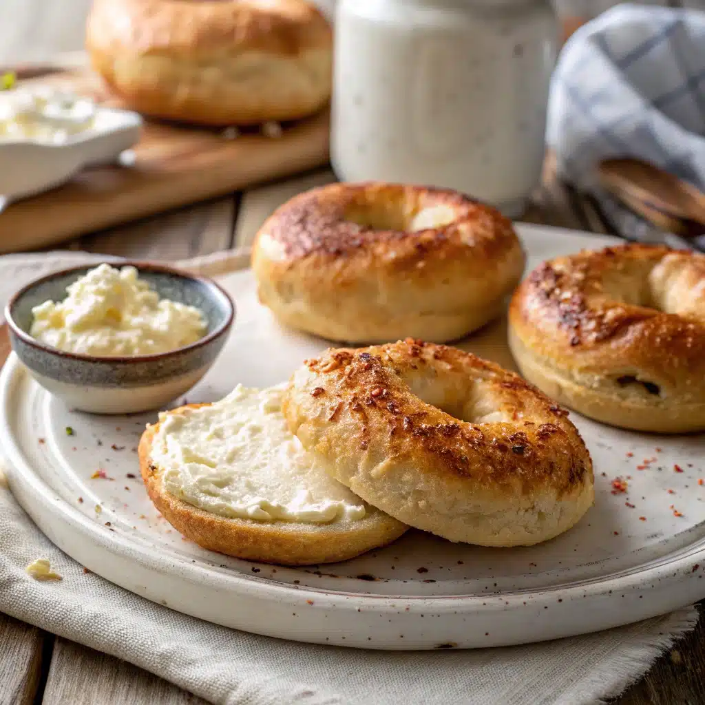 Cottage cheese bagels vs traditional bagels comparison