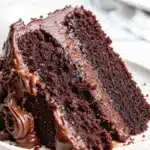 death by chocolate cake with ganache