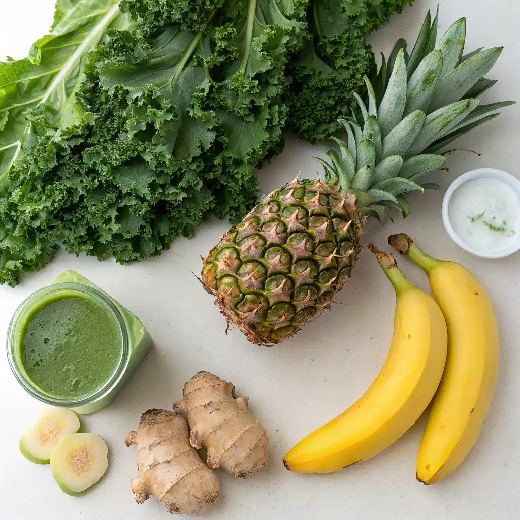 Ingredients for Detox Island Green Smoothie