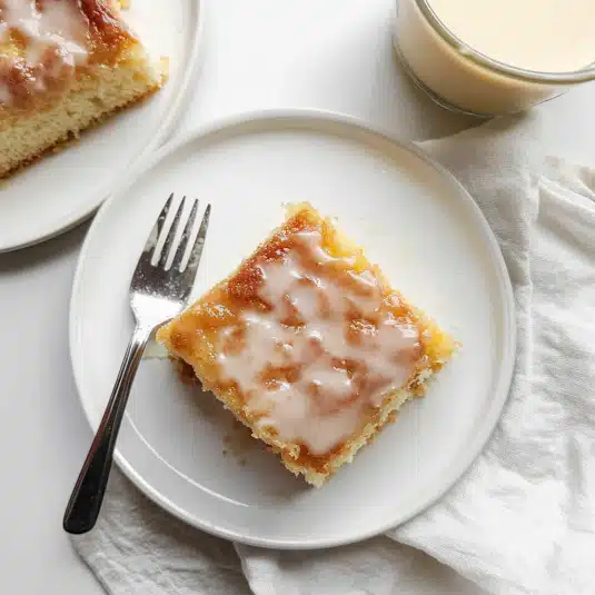 Honey Bun Cake with Cinnamon Swirl
