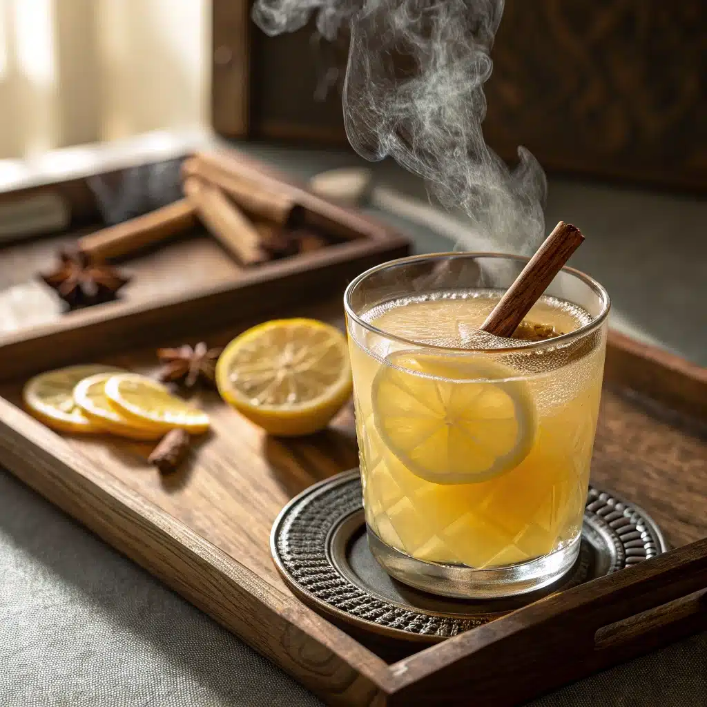 Japanese Mounjaro Recipe fat-burning drink on tray