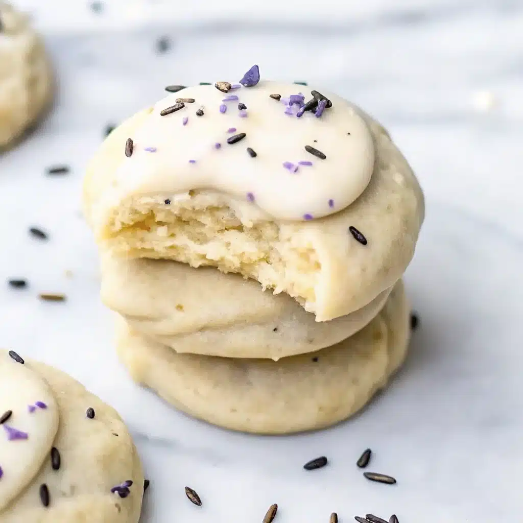 Lemon Lavender Cookies served