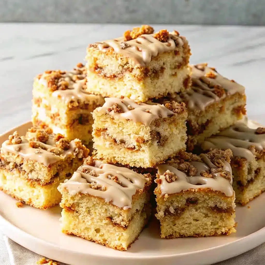 Inside view of moist buttermilk coffee cake slice