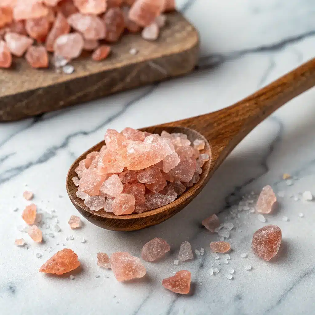 pure Himalayan pink salt crystals for hydration recipe