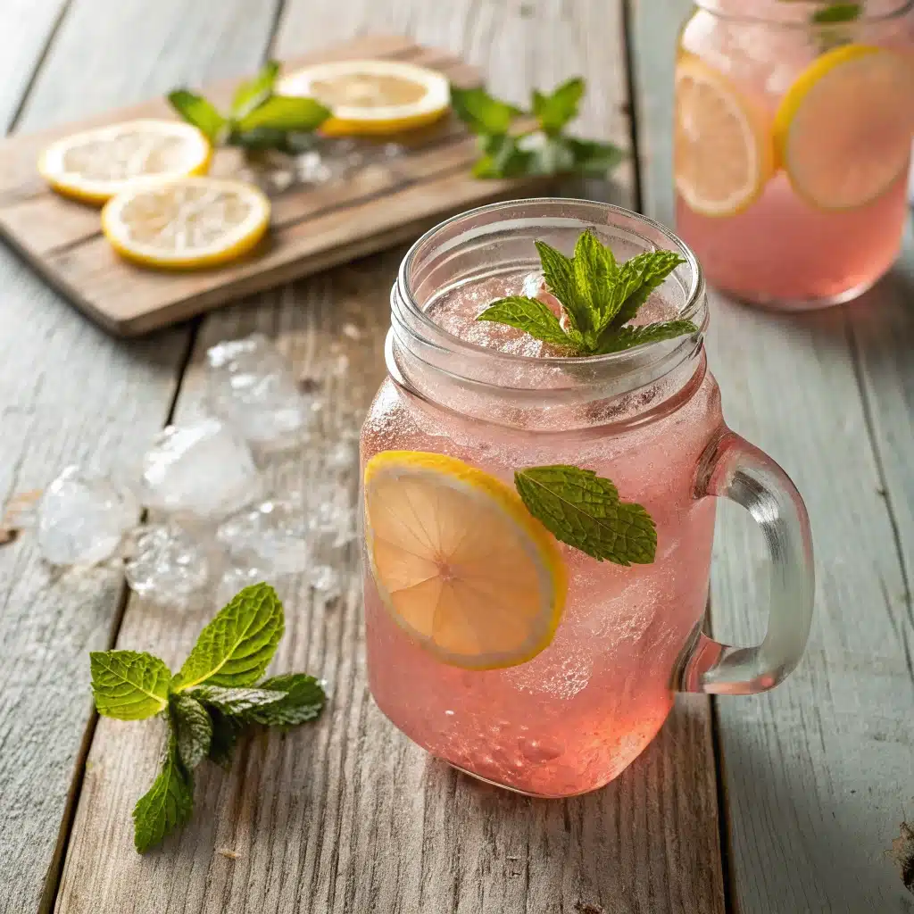 pink salt lemonade weight loss drink