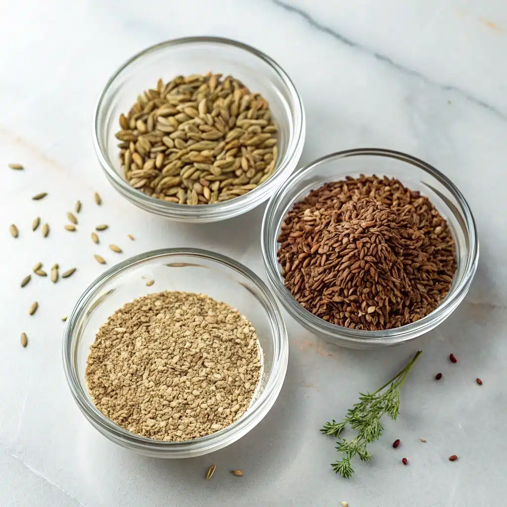 Ingredients for bariatric seed tea recipe for weight loss