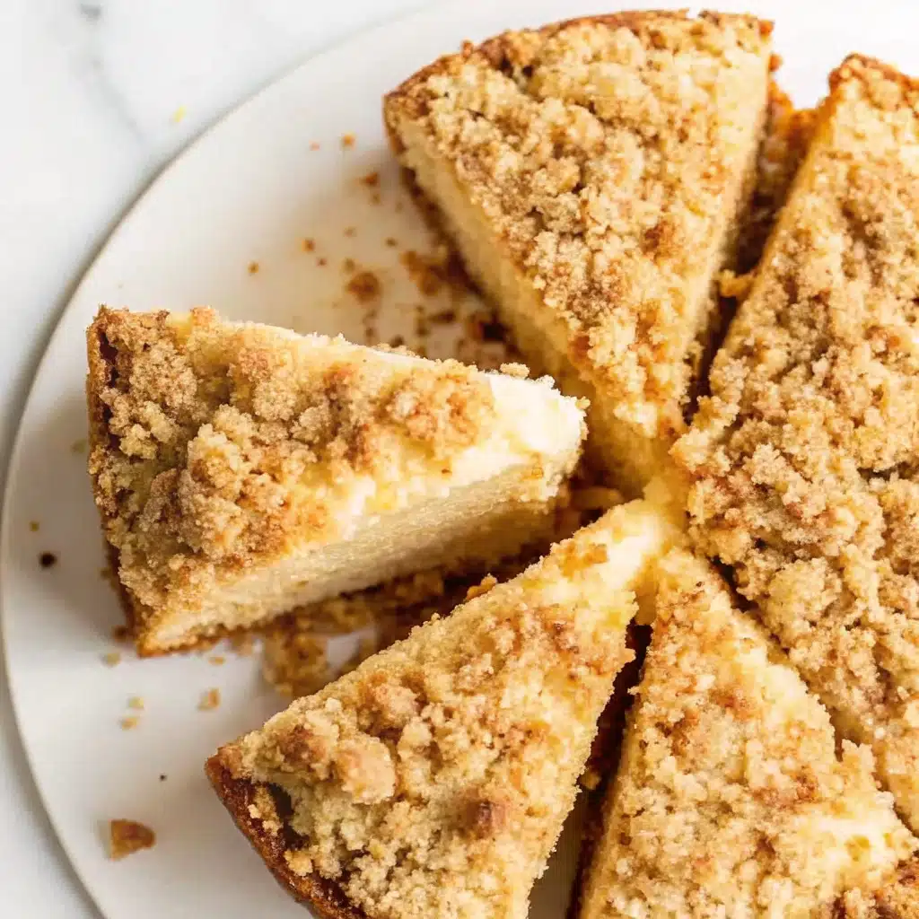 Swirling cream cheese into coffee cake batter