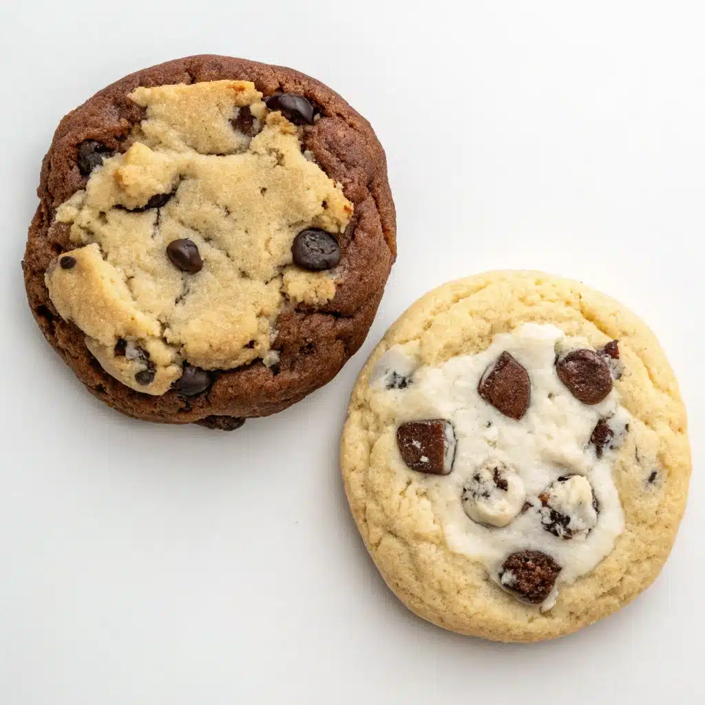 Texture comparison of cookies with and without cream cheese