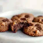 almond flour chocolate cookies fresh from oven