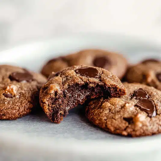 almond flour chocolate cookies fresh from oven