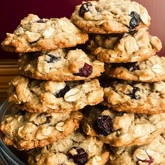 chewy cranberry oatmeal cookies