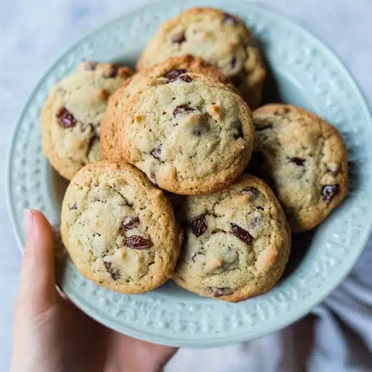 chewy date cookies with almonds