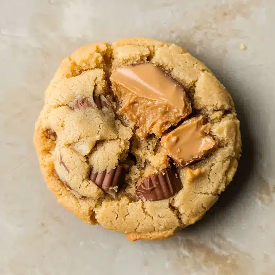 peanut butter cup cookies dough baking