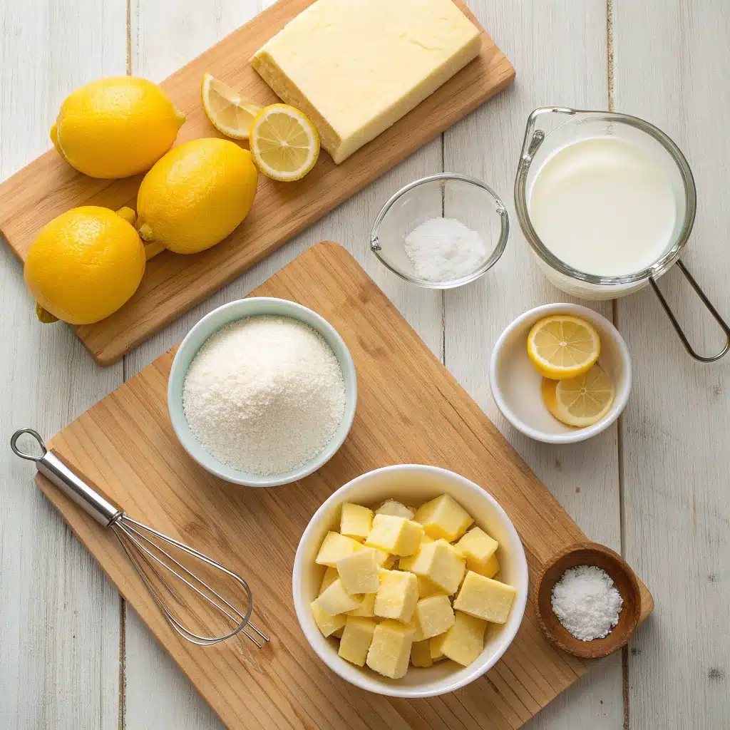 Ingredients for 2 Ingredient Lemon Bars